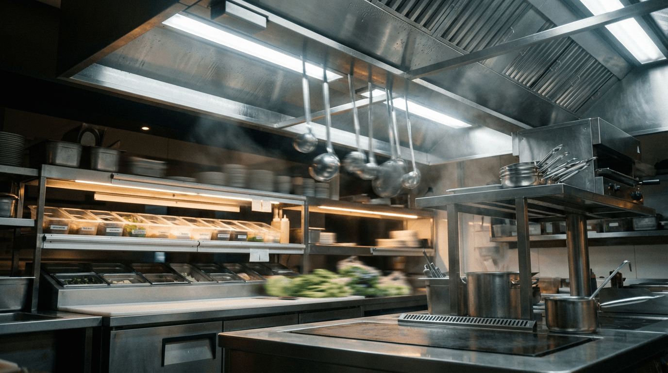 Filming a Toronto chef plating a dish in a restaurant kitchen