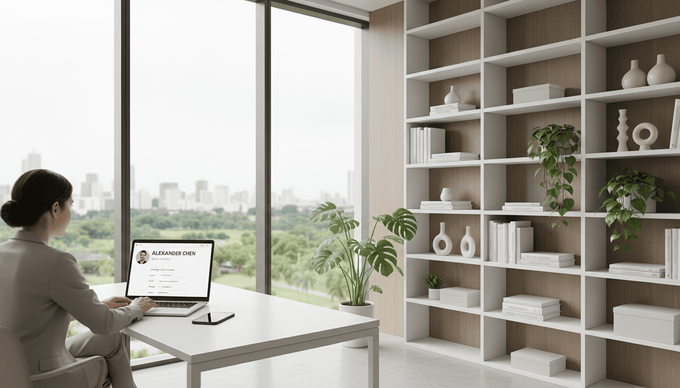 Laptop and smartphone displaying social media content on a bright desk